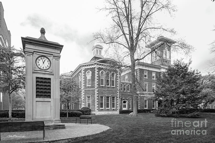 Wabash College Baxter and Center Halls Photograph by University Icons