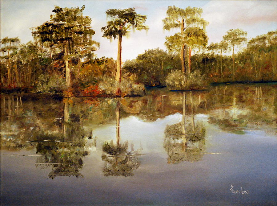 Waccamaw River Painting by Phil Burton