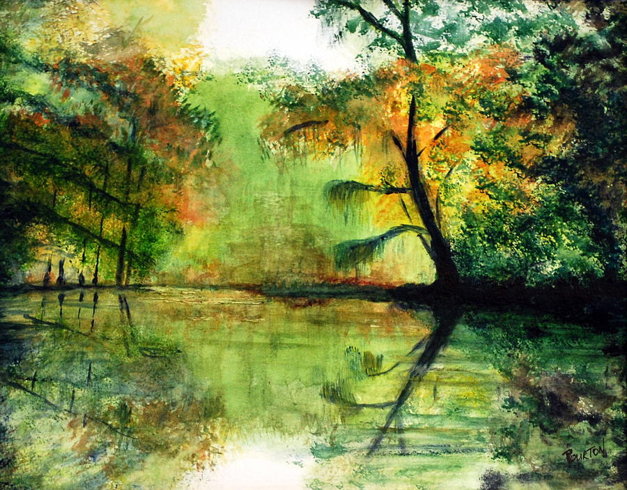 Waccamaw River SC Painting by Phil Burton