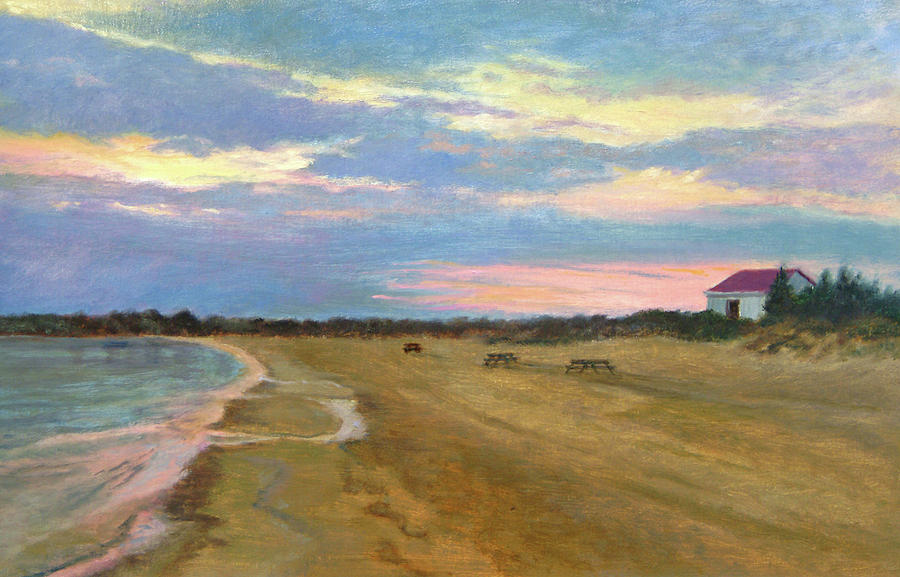 Wades Beach Sundown Study II Painting by Phyllis Tarlow - Fine Art America