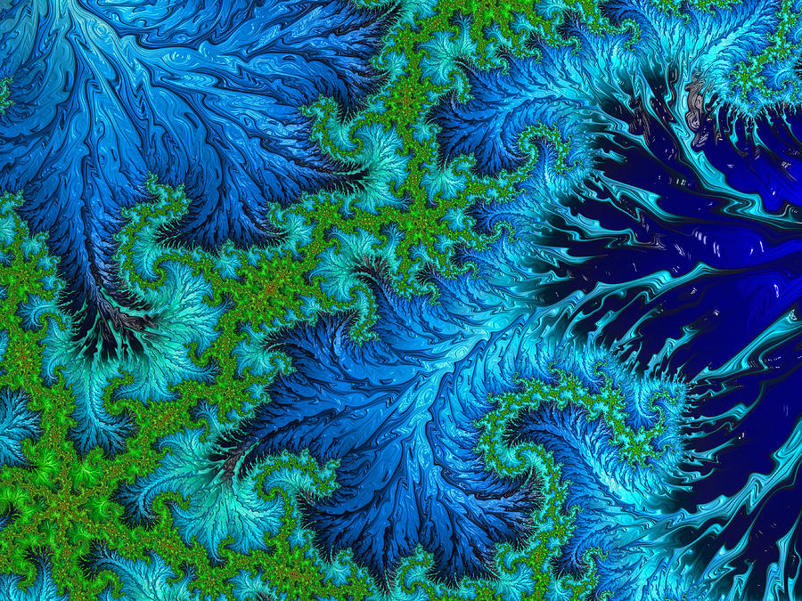 Fractal Art - Wading In The Deep Digital Art by HH Photography of Florida