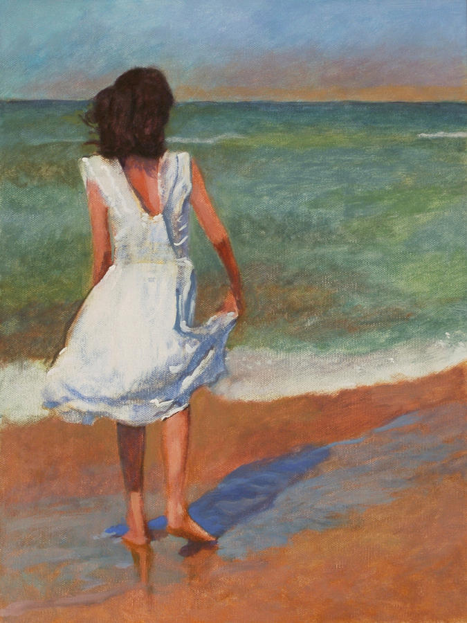 Wading Painting by Robert Bissett