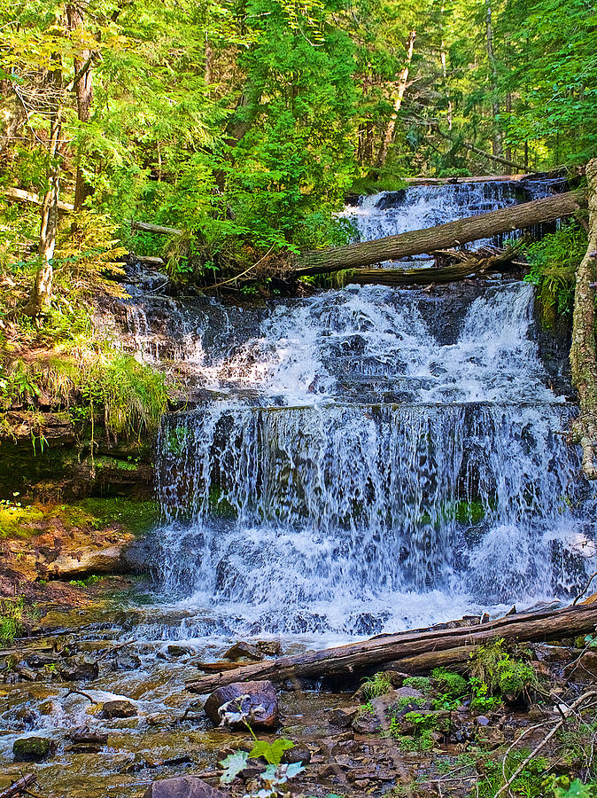 Wagner Falls in Upper Peninsula near Munising-Michigan Photograph by ...