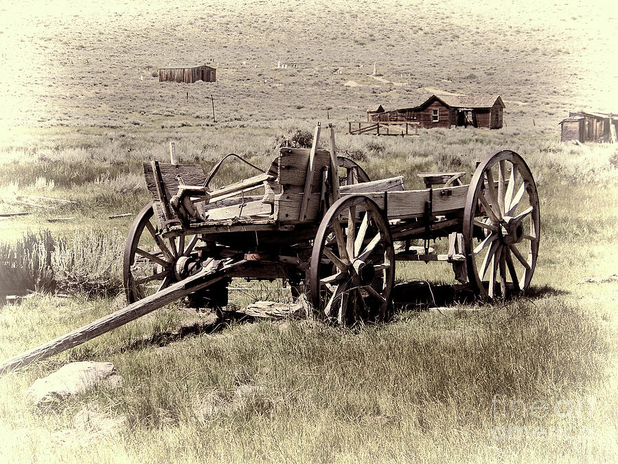 Wagon Ghost Town Bodie California  Photograph by Chuck Kuhn