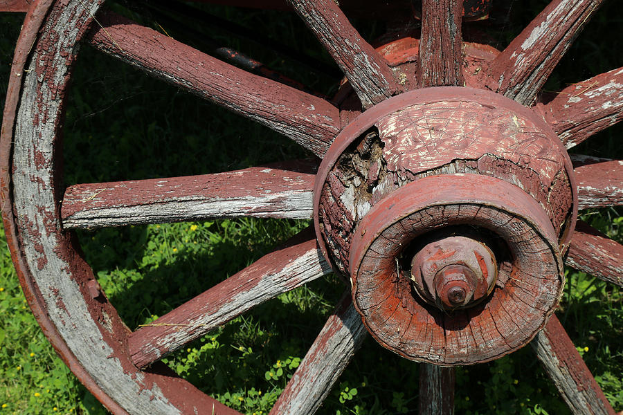 Wagon Wheel 2 Photograph by Mary Bedy