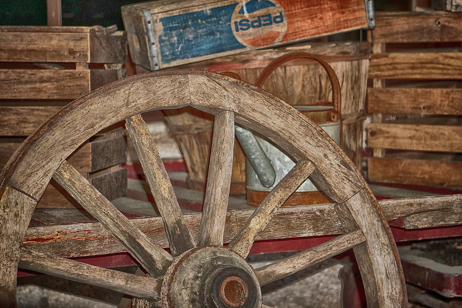 Wagon Wheel for Sale Photograph by Dennis Dugan