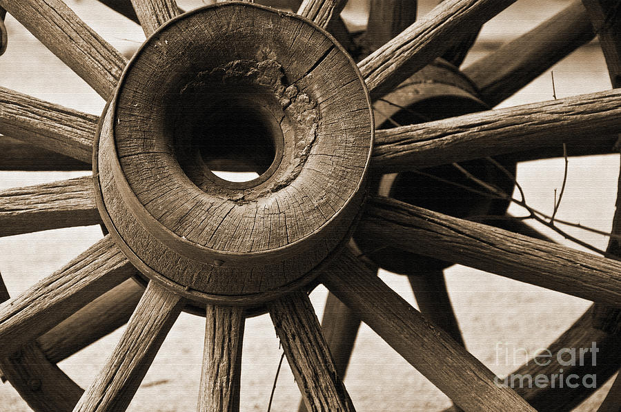 Wagon Wheel Hub Photograph by Kirt Tisdale