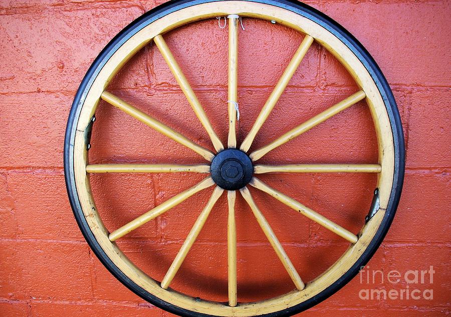 Vintage Photograph - Wagon Wheel by John S