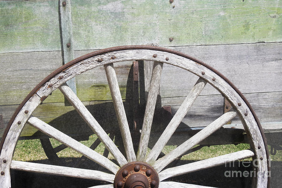 Wagon Wheel - Old West Trail N832 Photograph by Ella Kaye Dickey