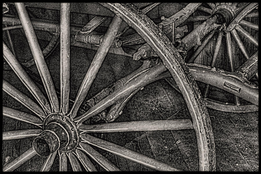 Wagon Wheels Detail Mackinac Island Photograph by Roger Passman