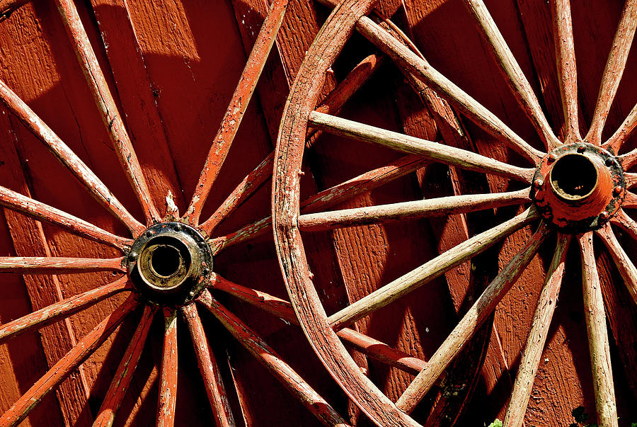Wagon Wheels Photograph by Rebecca Higgins