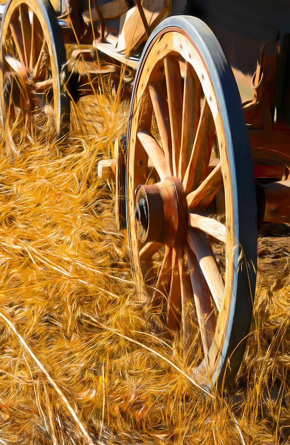 Wagon Wheels Photograph by Steph Gabler