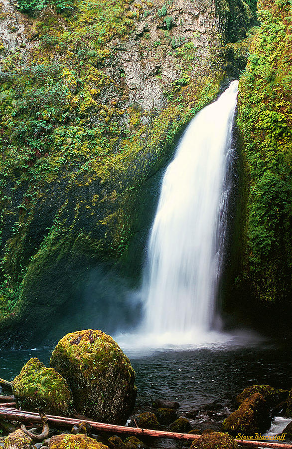 Wahclella Falls Photograph by Steve Warnstaff
