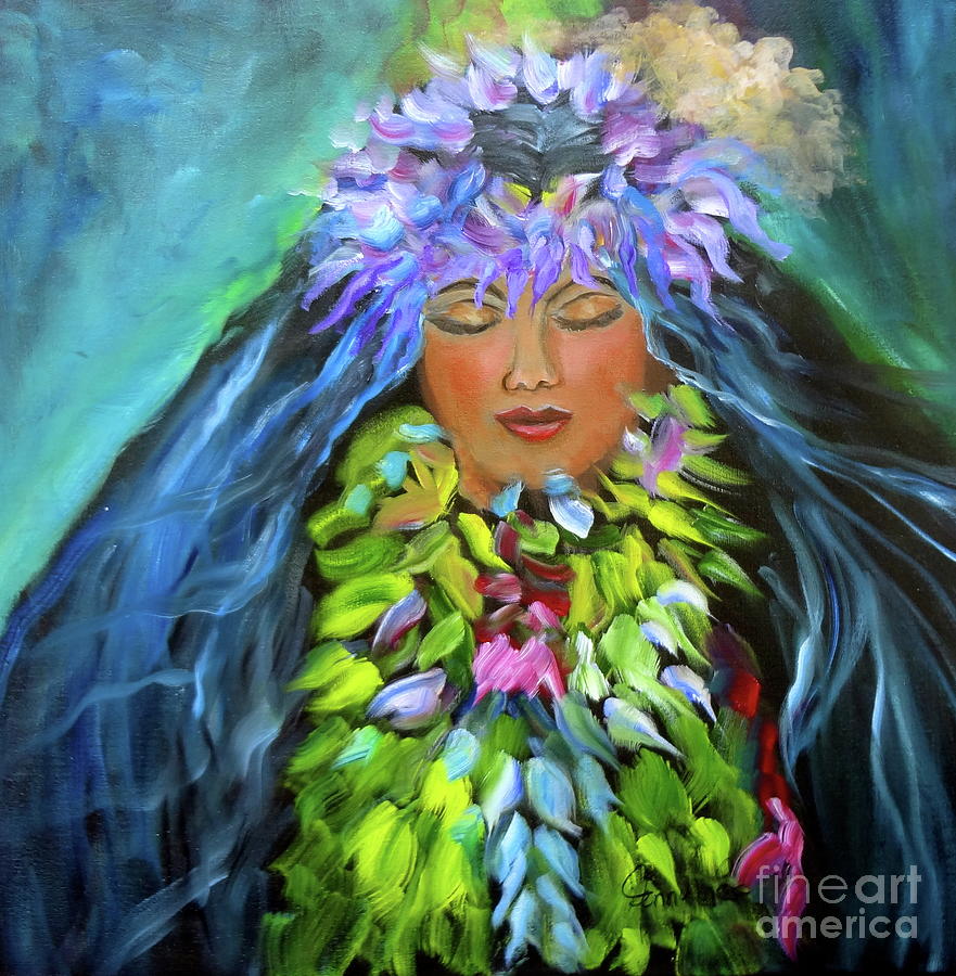 Wahine 1 Painting by Jenny Lee