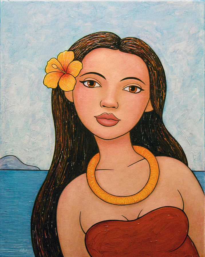Wahine 2010 Painting by Norman Engel
