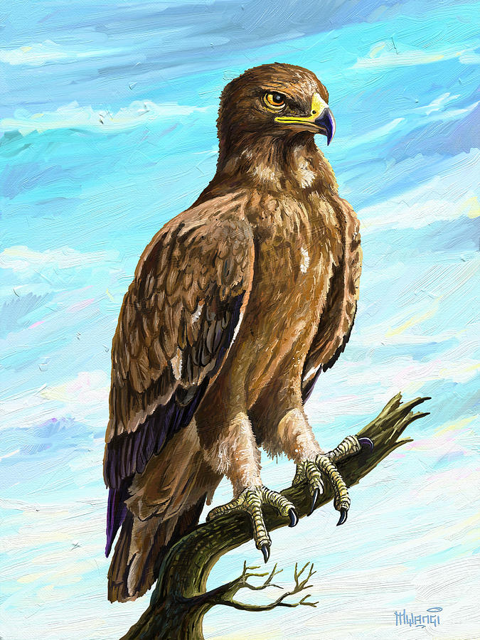Wahlbergs Eagle Painting by Anthony Mwangi