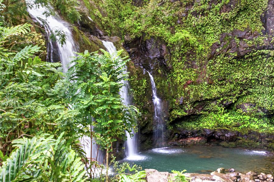 Waikani Falls Photograph by Nadine Berg - Fine Art America