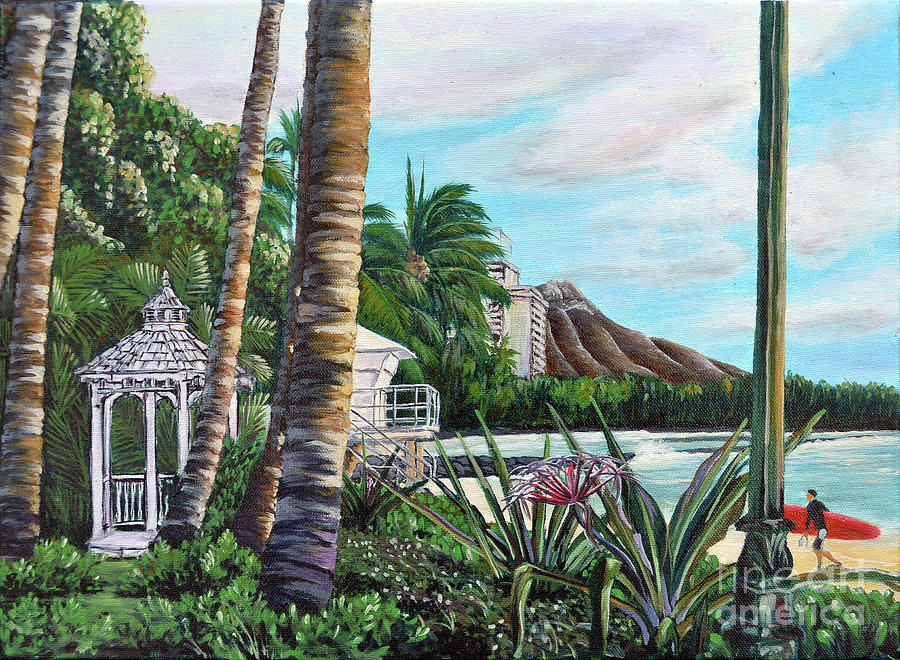 Waikiki Painting by Larry Geyrozaga