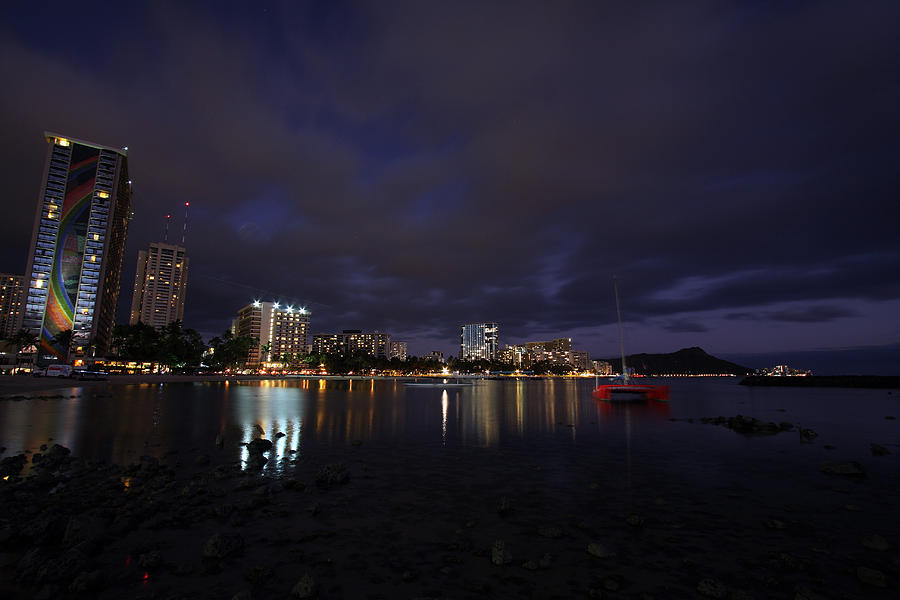 Waikiki Lights Photograph by Ty Helbach