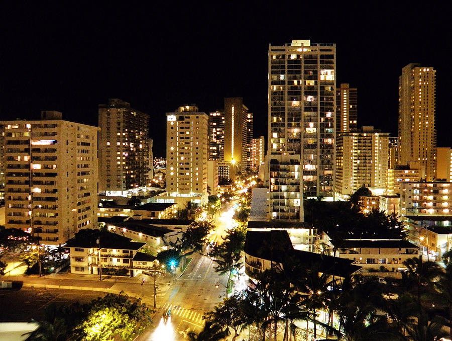 Waikiki Nights Photograph by Gerard Fritz