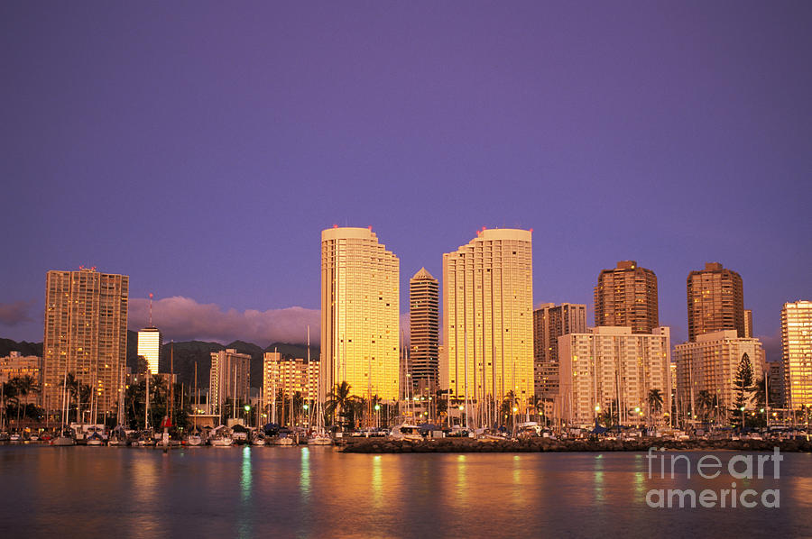 Waikiki Skyline Photograph by Peter French - Printscapes
