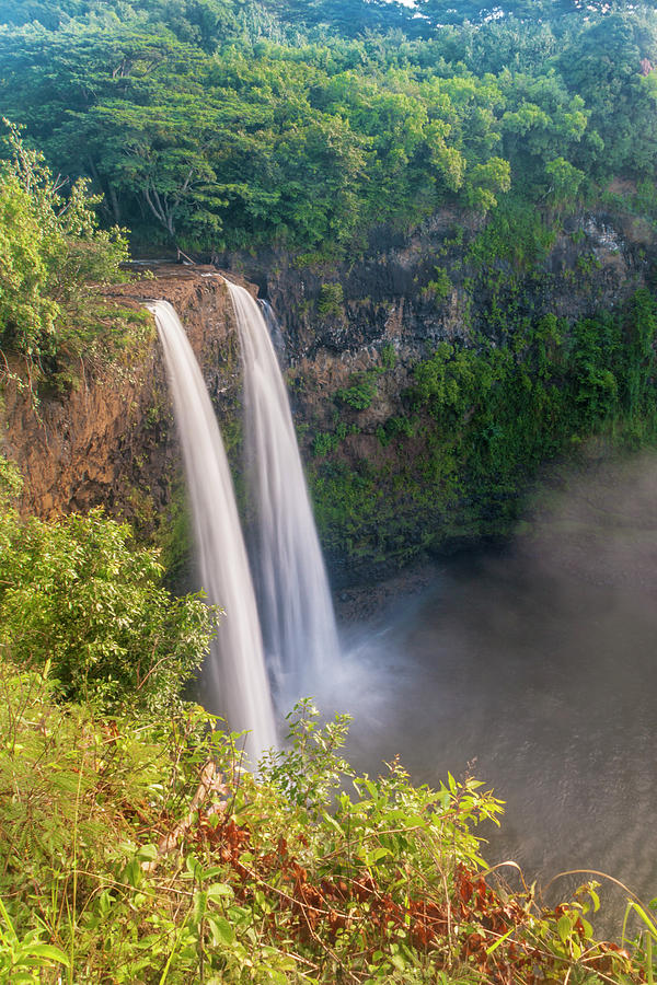 Waterfall Photograph - Wailua Falls - Kauai Hawaii by Brian Harig