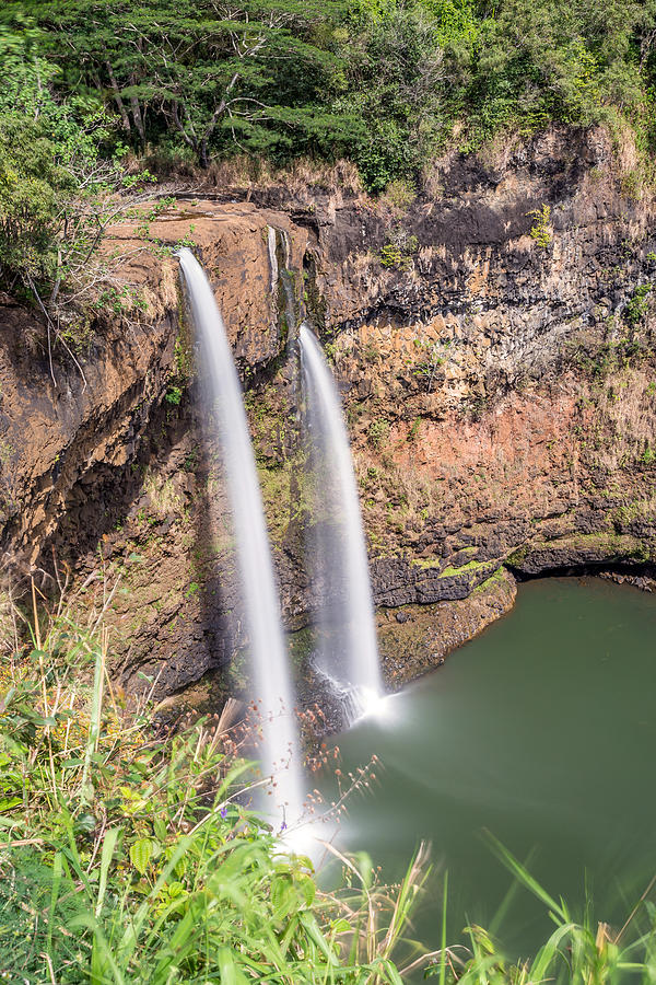 Paradise Photograph - Wailua Falls by Pierre Leclerc Photography