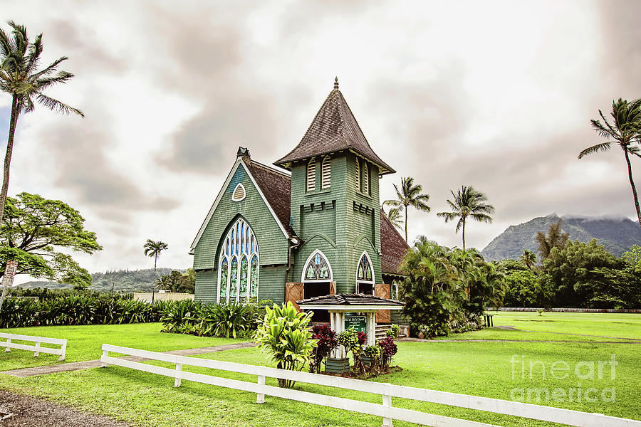 Waioli Huiia Church - HDR Photograph by Scott Pellegrin