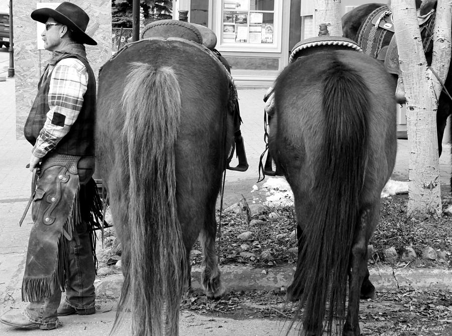 Cowboy Waiting Photograph by Fiona Kennard