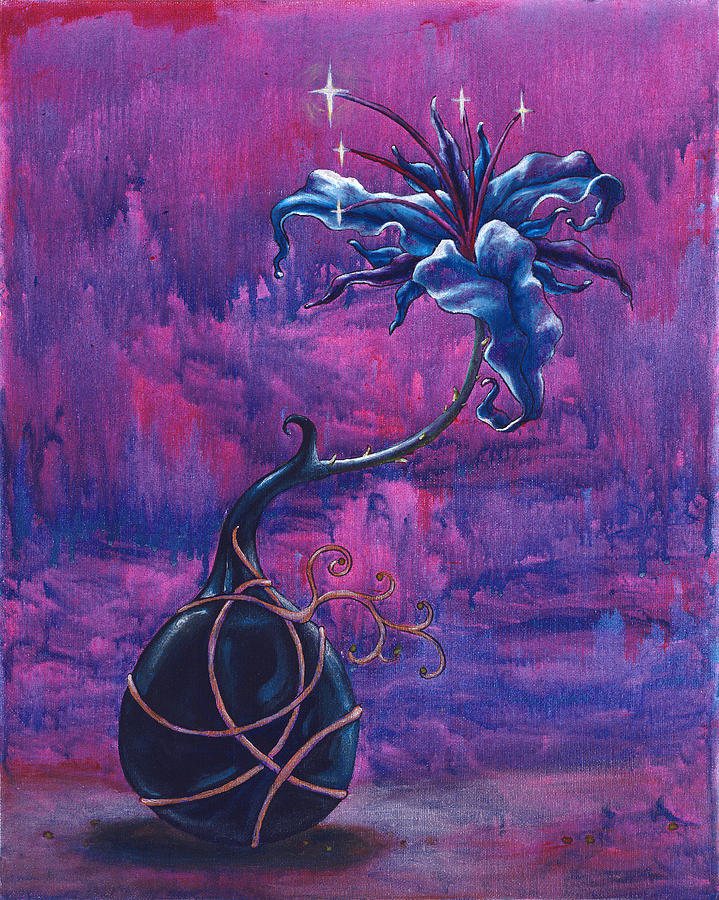 Lily Painting - Waiting Flower by Jennifer McDuffie