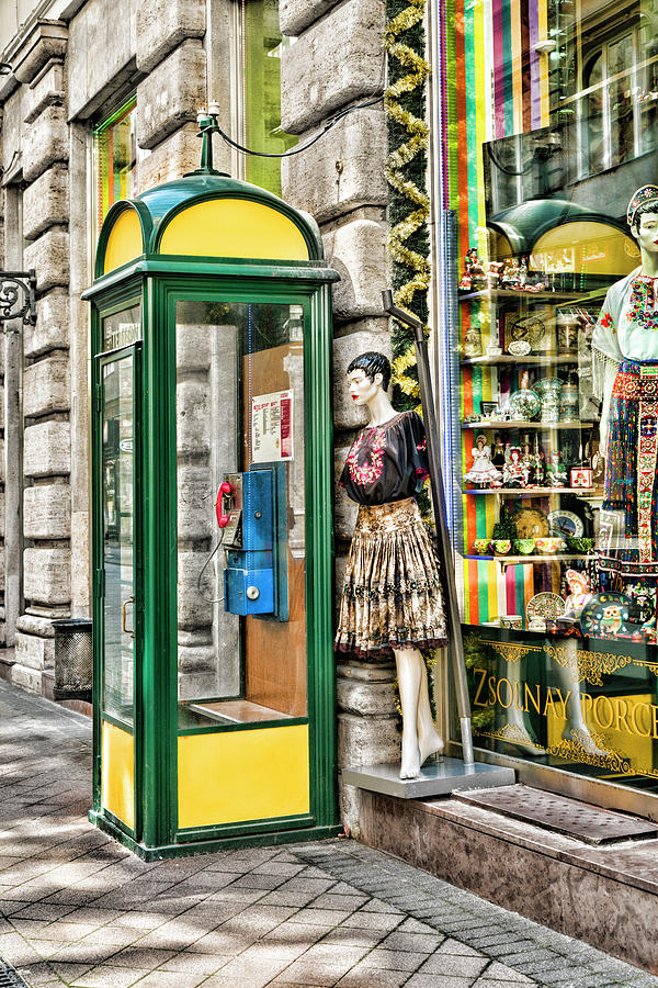 Waiting for a Call in Budapest Photograph by Sharon Popek
