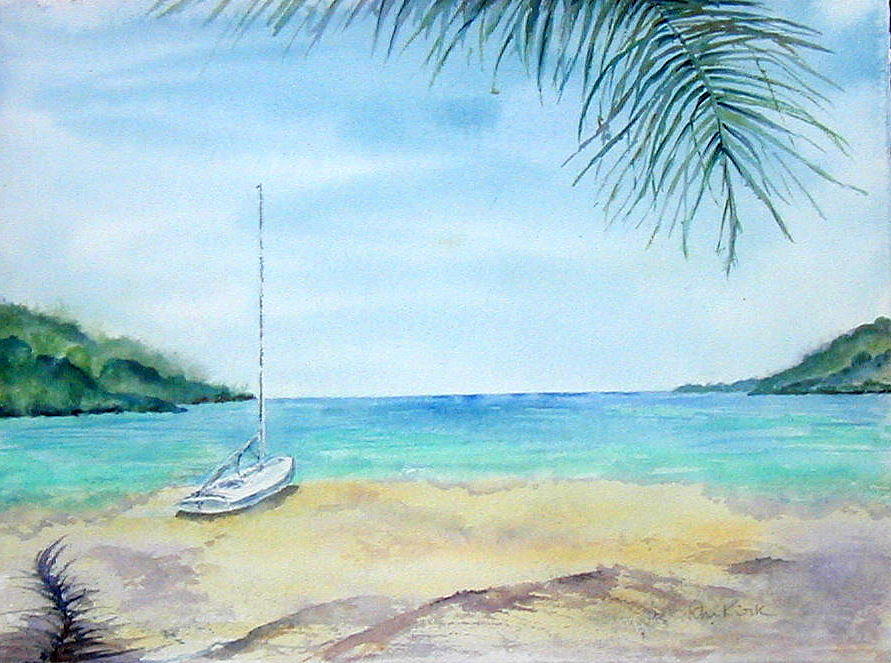 Waiting for a Sailor Painting by Diane Kirk