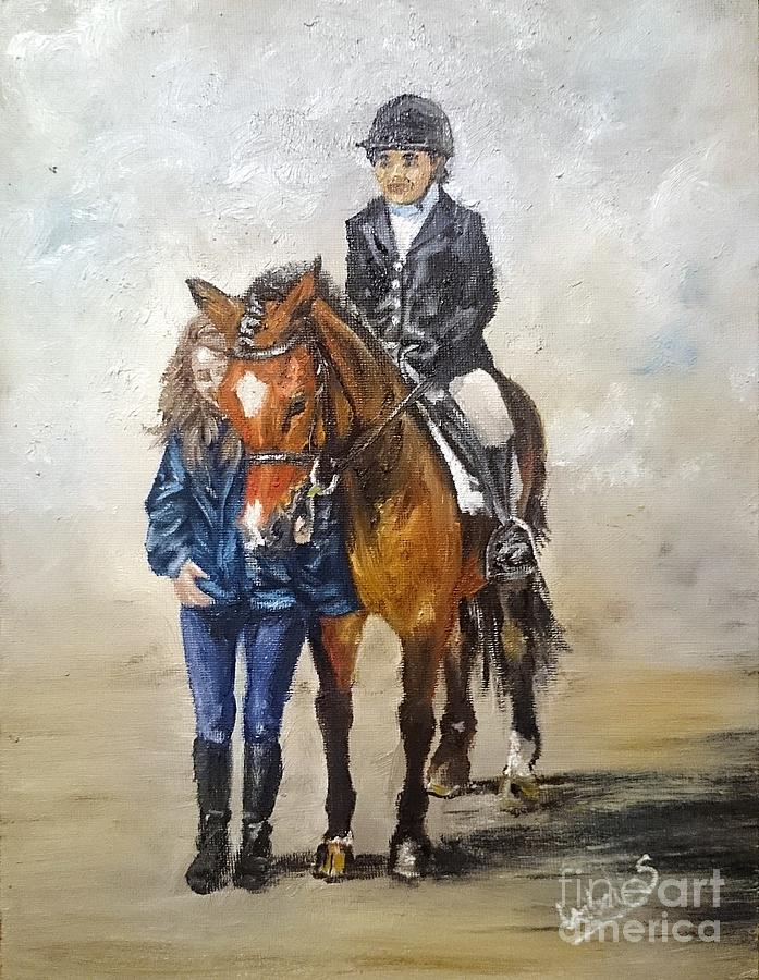 Waiting For Dressage by Abbie Shores Waiting For Dressage by Abbie Shores