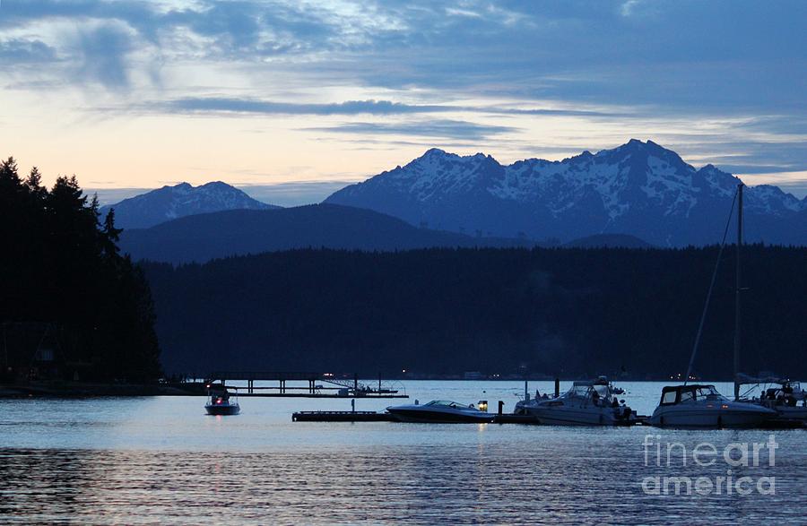Paradise Photograph - Waiting For Fireworks at Alderbrook by Terri Thompson