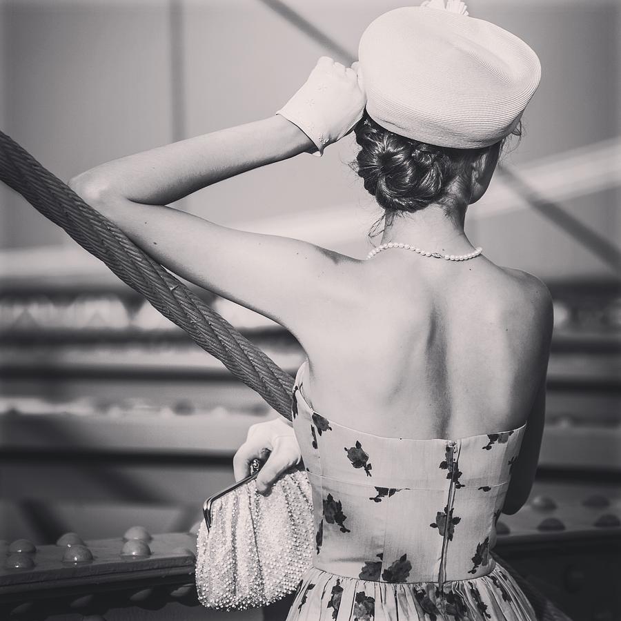 Nostalgia Photograph - Waiting for her sailor by Charlotte  DiSipio-Grillo