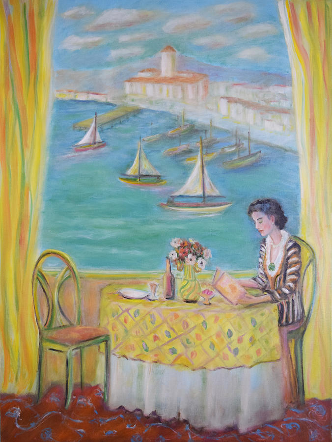Waiting for Matisse Painting by Verlaine Crawford