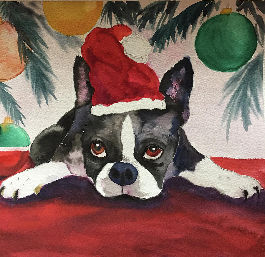 Waiting for Santa Painting by Mary Gorman