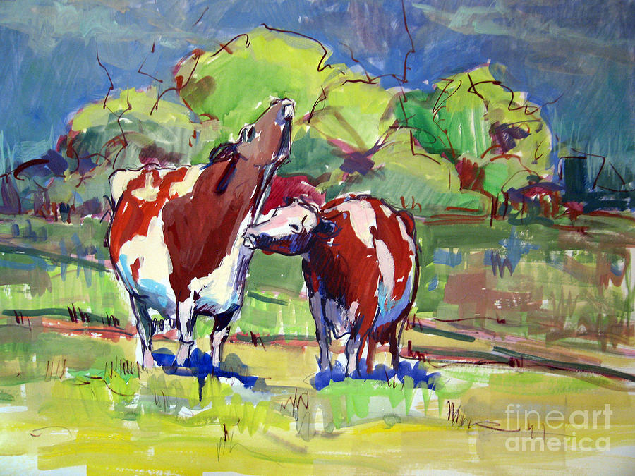 Waiting for Spring Painting by Sandra Smith-Dugan