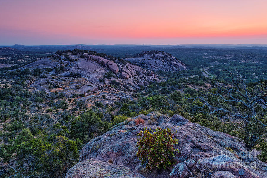 Turkey Photograph - Waiting for Sunrise at Turkey Peak - Enchanted Rock Fredericksburg Texas Hill Country by Silvio Ligutti