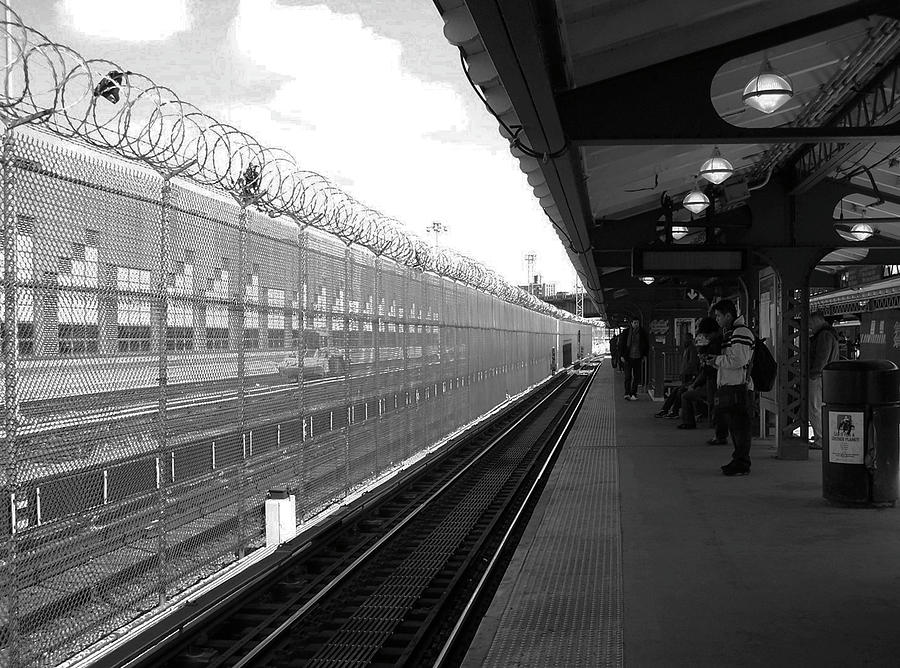 Waiting for the 5 Train Photograph by Mary Capriole