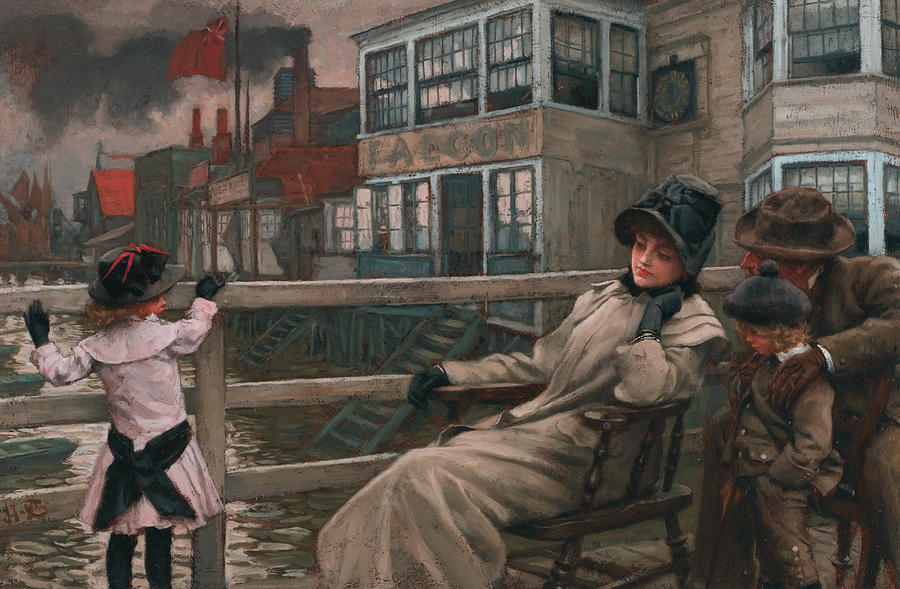 Waiting for the Ferry Painting by James Tissot