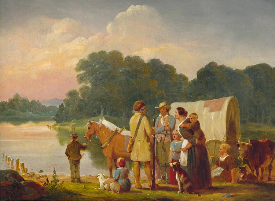 Waiting for the Ferry Painting by William Ranney
