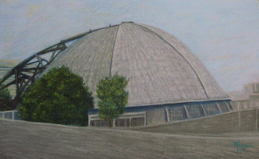 Pittsburgh Pastel - Waiting for the Next Event Mellon Arena Pittsburgh by Joann Renner
