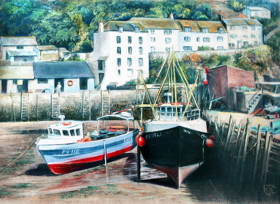 Waiting For The Tide Painting