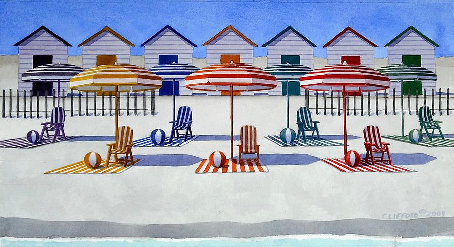 Beach Painting - Waiting For The Tourists by Cory Clifford Beach Painting - Waiting For The Tourists by Cory Clifford