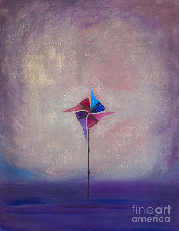 Waiting for Wind Painting by Kristen Fox