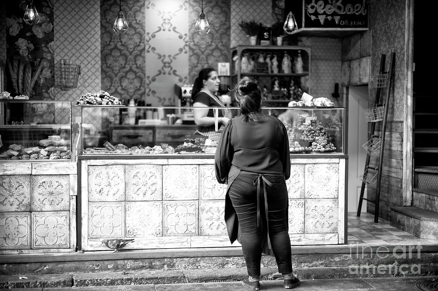 Waiting at La Boqueria in Barcelona Photograph by John Rizzuto