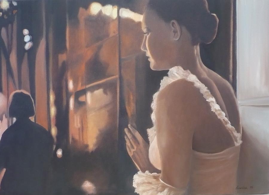 Waiting in the Wings Painting by Caroline Philp