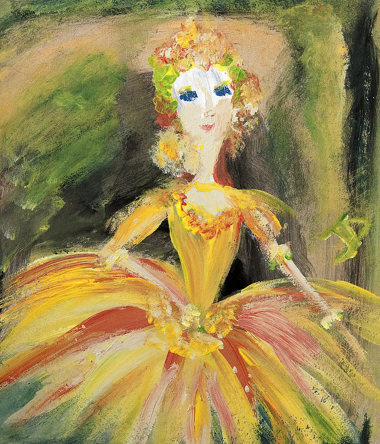 Ballet Painting - Waiting in the wings by Judith Desrosiers