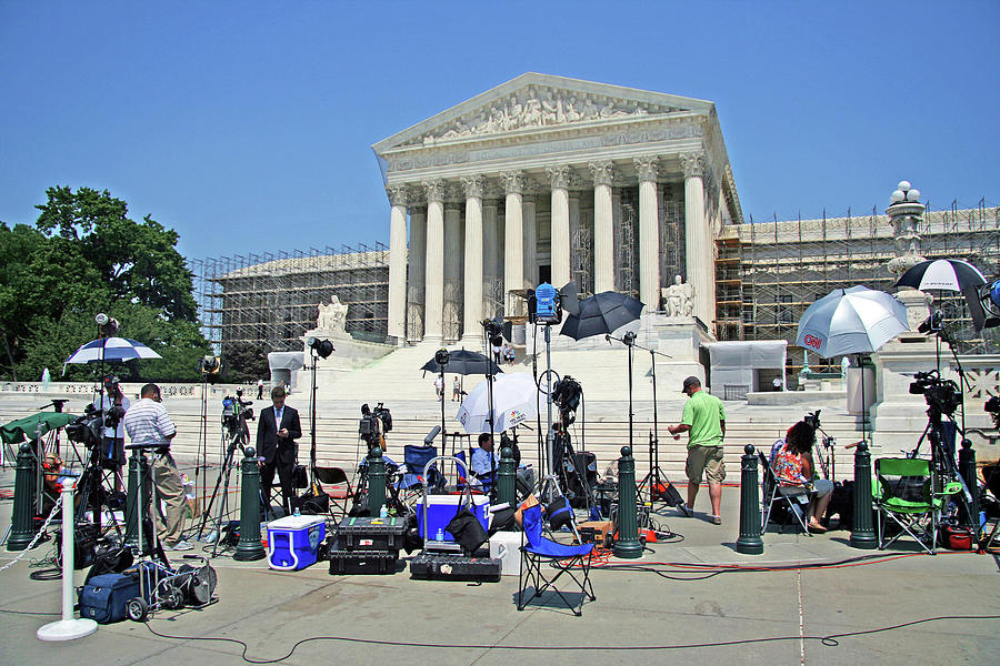 Waiting On A Supreme Court Ruling Photograph by Cora Wandel